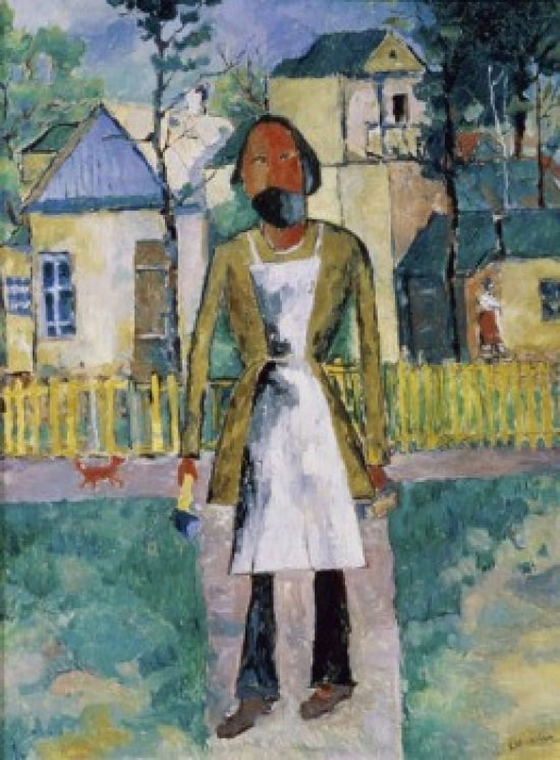 The Carpenter 1908-1910 Kasimir Malevich (1878-1935 Russian) Oil on Canvas Russian State Museum St Petersburg Canvas Art - Kasimir Malevich (24 x 36)