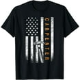 thumbnail image 1 of Carpenter American Flag Design Woodworking Carpentry T-Shirt, 1 of 3