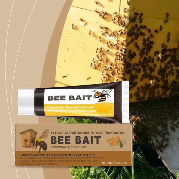Carpenter Bee Attractant 10ml,Bee Lure for Traps Beekeepers Use Outdoor Gardening Tool Weather-Resistant Easy Squeeze Application