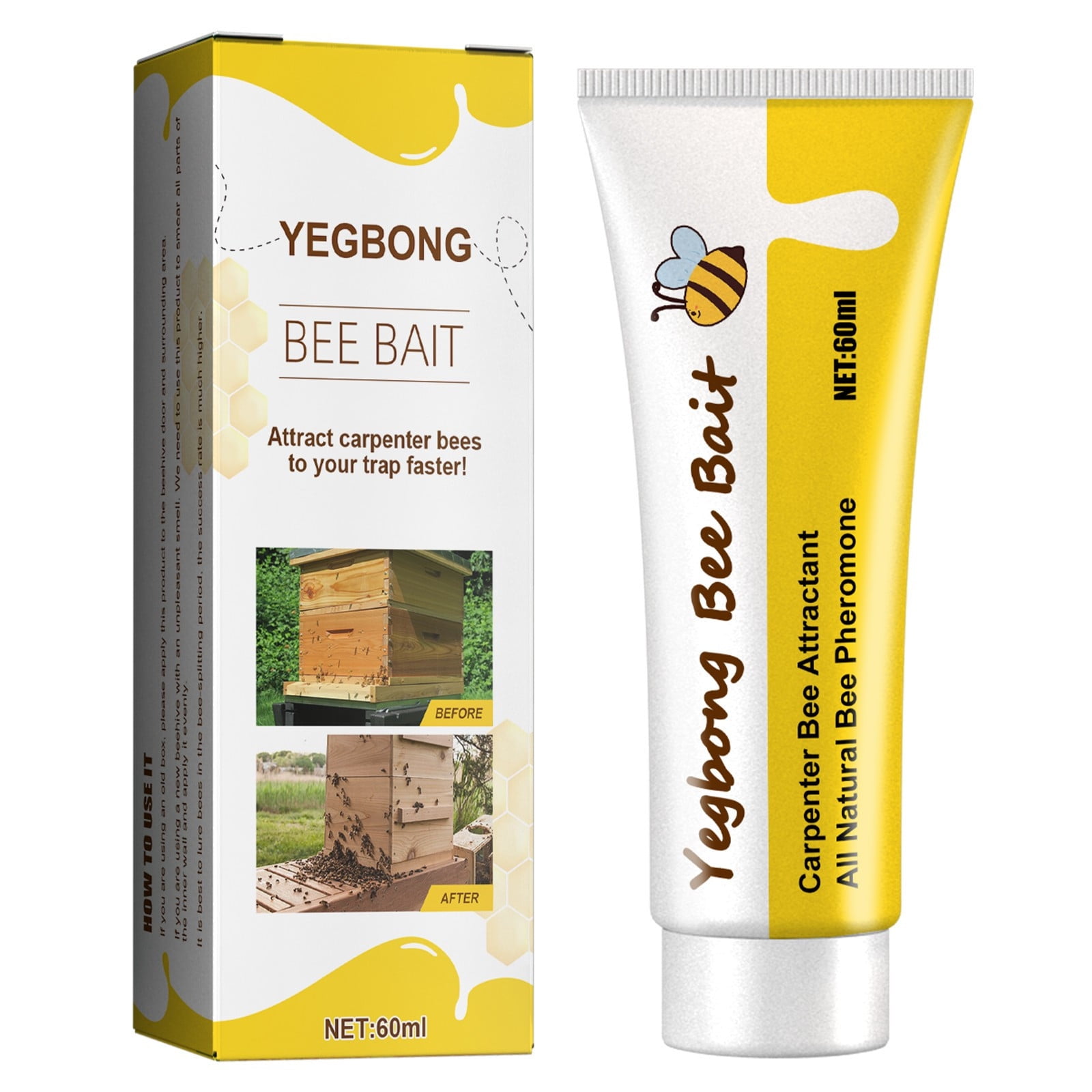 Carpenter Bee Trap Lure, Natural Carpenter Bee Attractant for All Trap