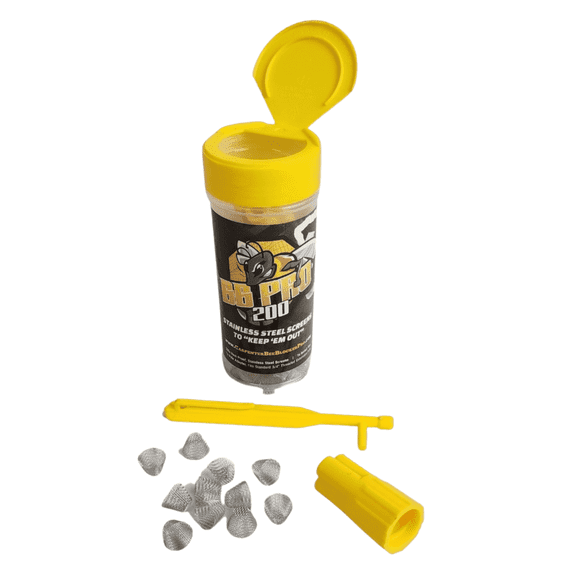 Carpenter Bee Traps for Outside BB PRO (200 Count) Professional-Grade Trap & Deterrent Kit | Blocks Holes, No Ladders, No Spray, Easy Install, Long-Lasting Protection