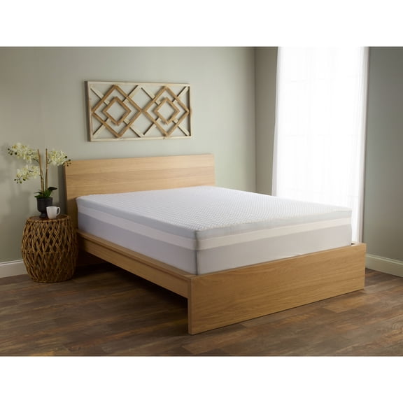 Comfort Tech 2" Serene Foam Mattress Topper with Removable Cover, California King