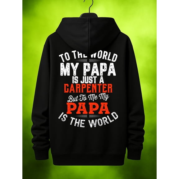 Carpenter Dad Hoodie hoodies & sweatshirt Veteran men funny hoodies black Soft & Comfortable casual comfortable funny graphic autumn graphic for dad Unique Design Unisex hoodie