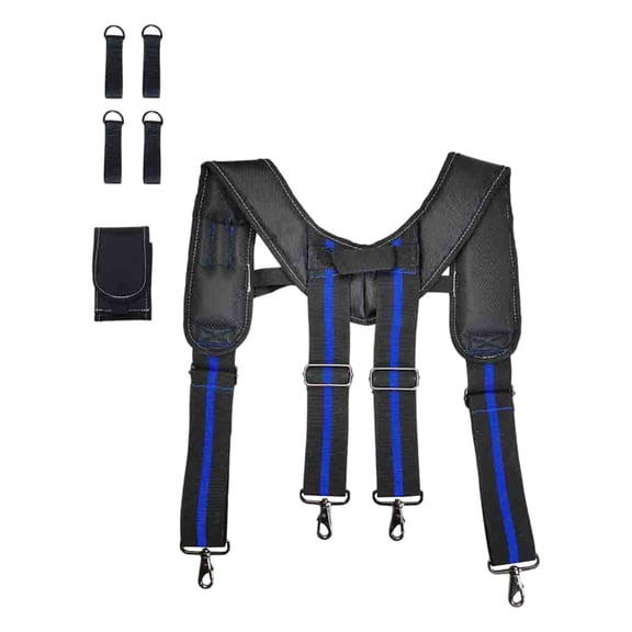 Carpenter Electrician Roofing Hanging Rig Tool Belt Suspender Oxford Material Adjustable for Handyman and Repair Workers