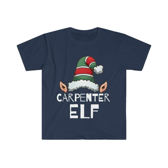 Carpenter Elf Christmas Unisex T-shirt, S-3XL Holidays Xmas Elves