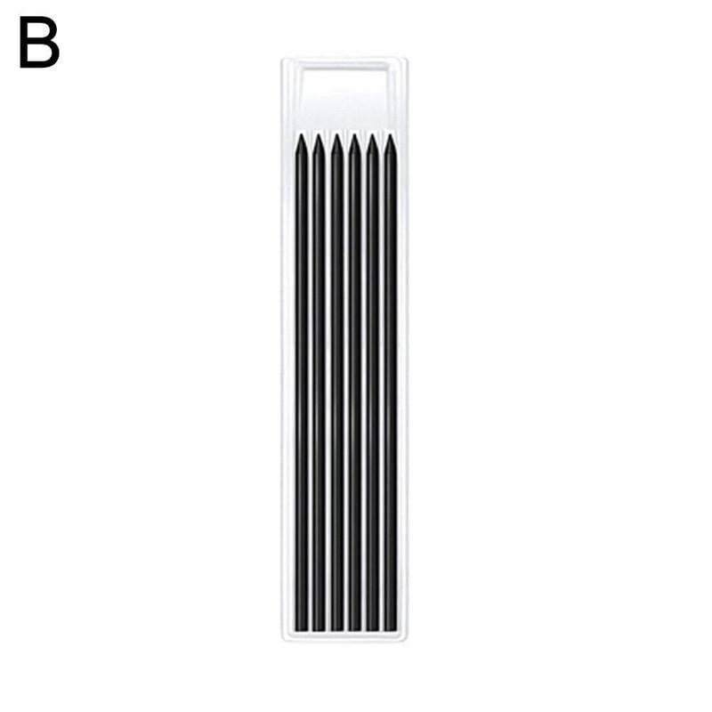 Carpenter Pencil Set With 7 Refill Set Leads Built-in Sharpener Deep Hole Mechanical Marker Marking Pen Tool Marker Sets