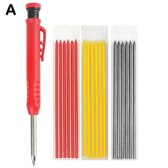 Carpenter Pencil Set Woodworking Deep Hole Mechanical Pencils Marker Tool Woodworking Engineering Activity Pen Marker Pen Tool