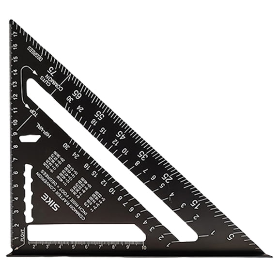 Carpenter Square Set Square Framing Square Measuring Tool for Engineer Woodworking, Aluminum