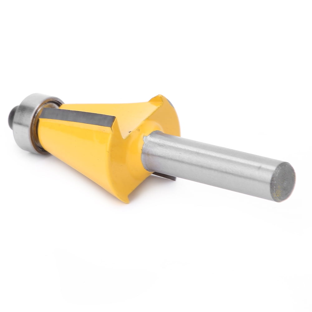 Carpenter Tool, 8mm Shank Chamfer Bevel Edging Router Bit with Bearing ...