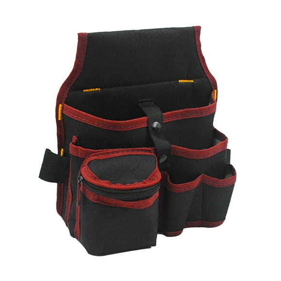 Carpenter Tool Belt Waterproof Durable Gardening Tool Waist Bag Belt Waist Tools red edge