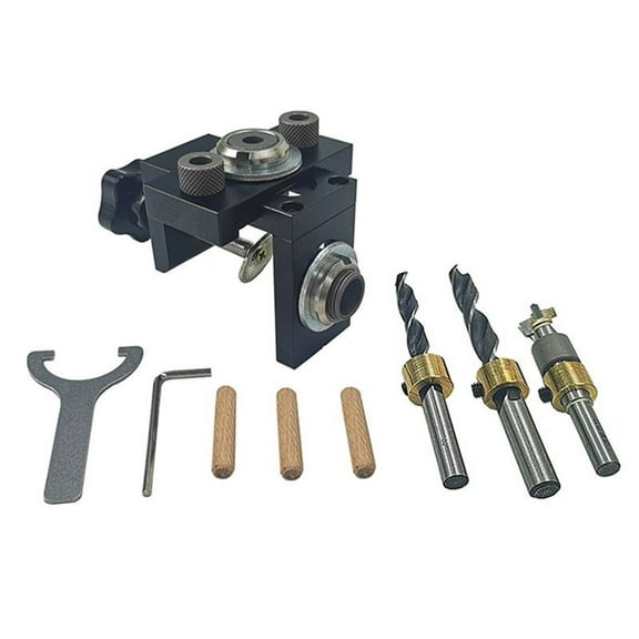 Carpenter's Punch Locator Without Clamping Table Hole Opener Round Wood Tenon Tool Furniture Punch Locator Set