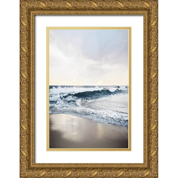 Carpentieri, Natalie 11x14 Gold Ornate Wood Framed with Double Matting Museum Art Print Titled - Shimmering Tides