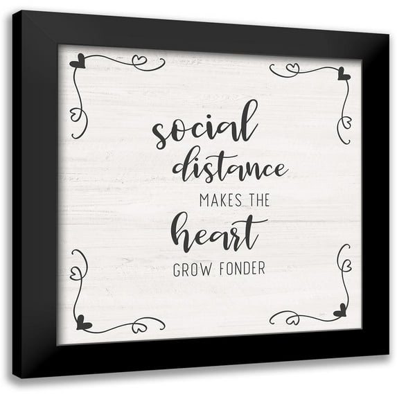 Carpentieri, Natalie 12x12 Black Modern Framed Museum Art Print Titled - Social Distance