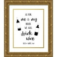 thumbnail image 1 of Carpentieri, Natalie 12x14 Gold Ornate Wood Framed with Double Matting Museum Art Print Titled - Drink Wine, 1 of 4