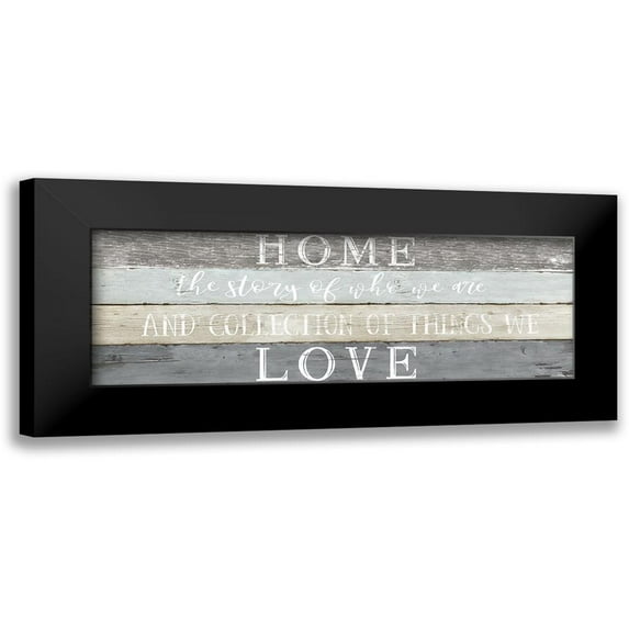 Carpentieri, Natalie 14x7 Black Modern Framed Museum Art Print Titled - Home Love