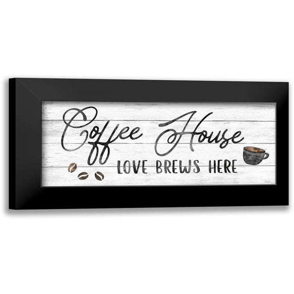 Carpentieri, Natalie 14x8 Black Modern Framed Museum Art Print Titled - Love Brews