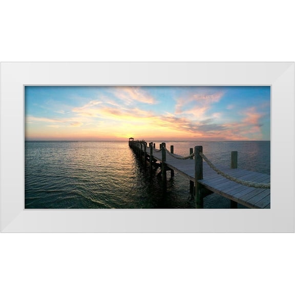 Carpentieri, Natalie 14x9 White Modern Wood Framed Museum Art Print Titled - Dockside