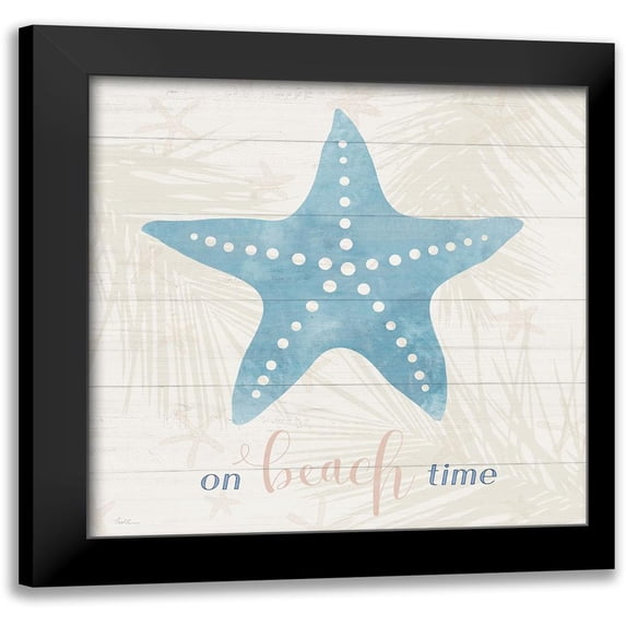 Carpentieri, Natalie 15x15 Black Modern Framed Museum Art Print Titled - On Beach Time