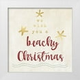 thumbnail image 1 of Carpentieri, Natalie 15x15 White Modern Wood Framed Museum Art Print Titled - Wish you a Beachy Christmas, 1 of 4