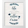 thumbnail image 1 of Carpentieri, Natalie 15x18 White Modern Wood Framed Museum Art Print Titled - Between Coffee and Wine, 1 of 4