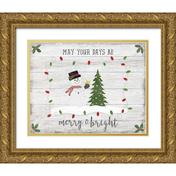 Carpentieri, Natalie 18x15 Gold Ornate Wood Framed with Double Matting Museum Art Print Titled - Merry and Bright
