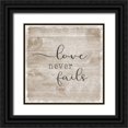 thumbnail image 1 of Carpentieri, Natalie 20x20 Black Ornate Wood Framed with Double Matting Museum Art Print Titled - Love Is III, 1 of 4