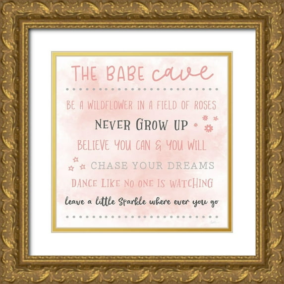 Carpentieri, Natalie 20x20 Gold Ornate Wood Framed with Double Matting Museum Art Print Titled - The Babe Cave