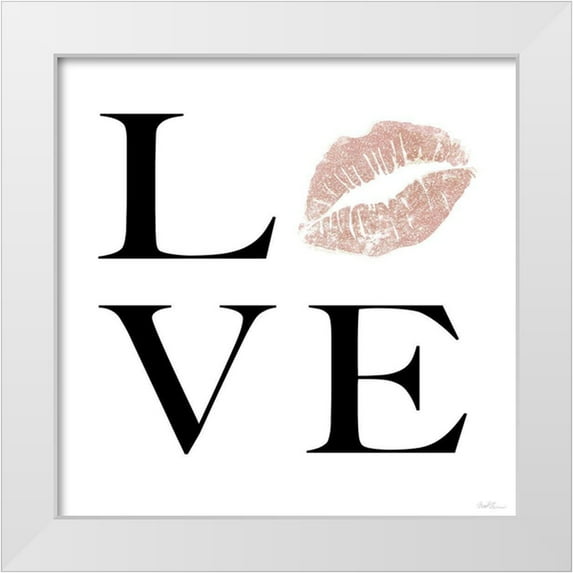 Carpentieri, Natalie 20x20 White Modern Wood Framed Museum Art Print Titled - Love Kisses