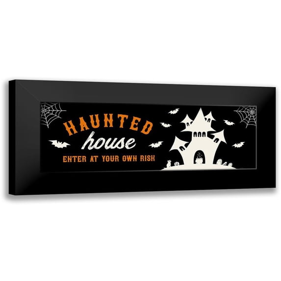 Carpentieri, Natalie 24x11 Black Modern Framed Museum Art Print Titled - Haunted Risk