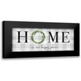thumbnail image 1 of Carpentieri, Natalie 24x12 Black Modern Framed Museum Art Print Titled - Home is our Happy Place, 1 of 5