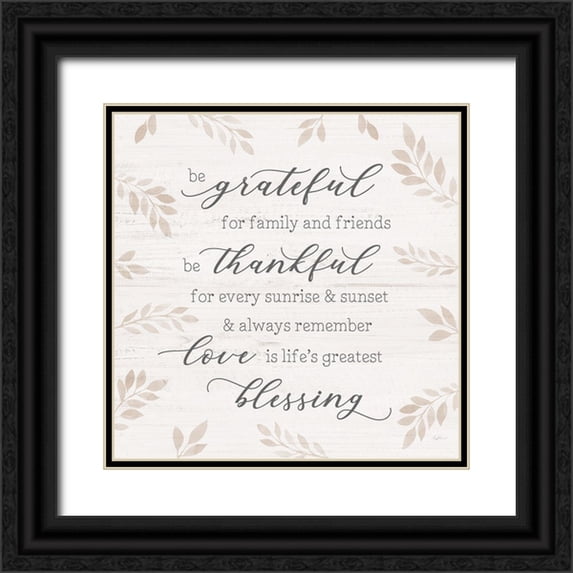 Carpentieri, Natalie 26x26 Black Ornate Wood Framed with Double Matting Museum Art Print Titled - Lifes Greatest Blessing