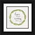 thumbnail image 1 of Carpentieri, Natalie 26x26 Black Ornate Wood Framed with Double Matting Museum Art Print Titled - Live More, 1 of 4