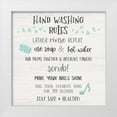 thumbnail image 1 of Carpentieri, Natalie 26x26 White Modern Wood Framed Museum Art Print Titled - Lather Rinse Rules, 1 of 4