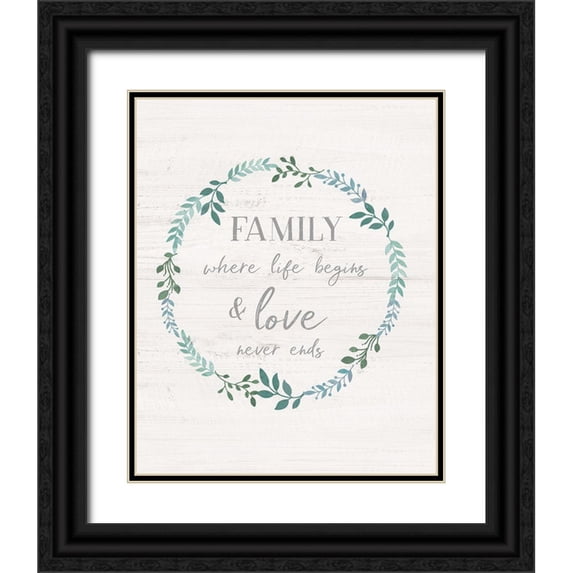 Carpentieri, Natalie 26x32 Black Ornate Wood Framed with Double Matting Museum Art Print Titled - Family Love