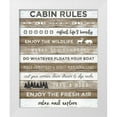 thumbnail image 1 of Carpentieri, Natalie 26x32 White Modern Wood Framed Museum Art Print Titled - Cabin Rules, 1 of 4