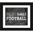 thumbnail image 1 of Carpentieri, Natalie 32x26 Black Ornate Wood Framed with Double Matting Museum Art Print Titled - Faith Family Football, 1 of 4
