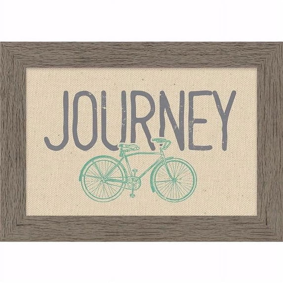 Carpentree 197987 7.25 x 10.25 in. Journey Framed Canvas Wall Art, Natural