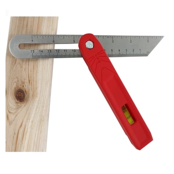 Carpentry Angle Ruler with Horizontal Bubble Goniometer Stainless Steel Protractor Metal ,Water-Proof & Dust Resistant