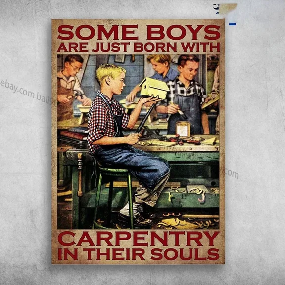 Carpentry Boy - Some Boys Are Just Born With Carpentry In Their Wall Art