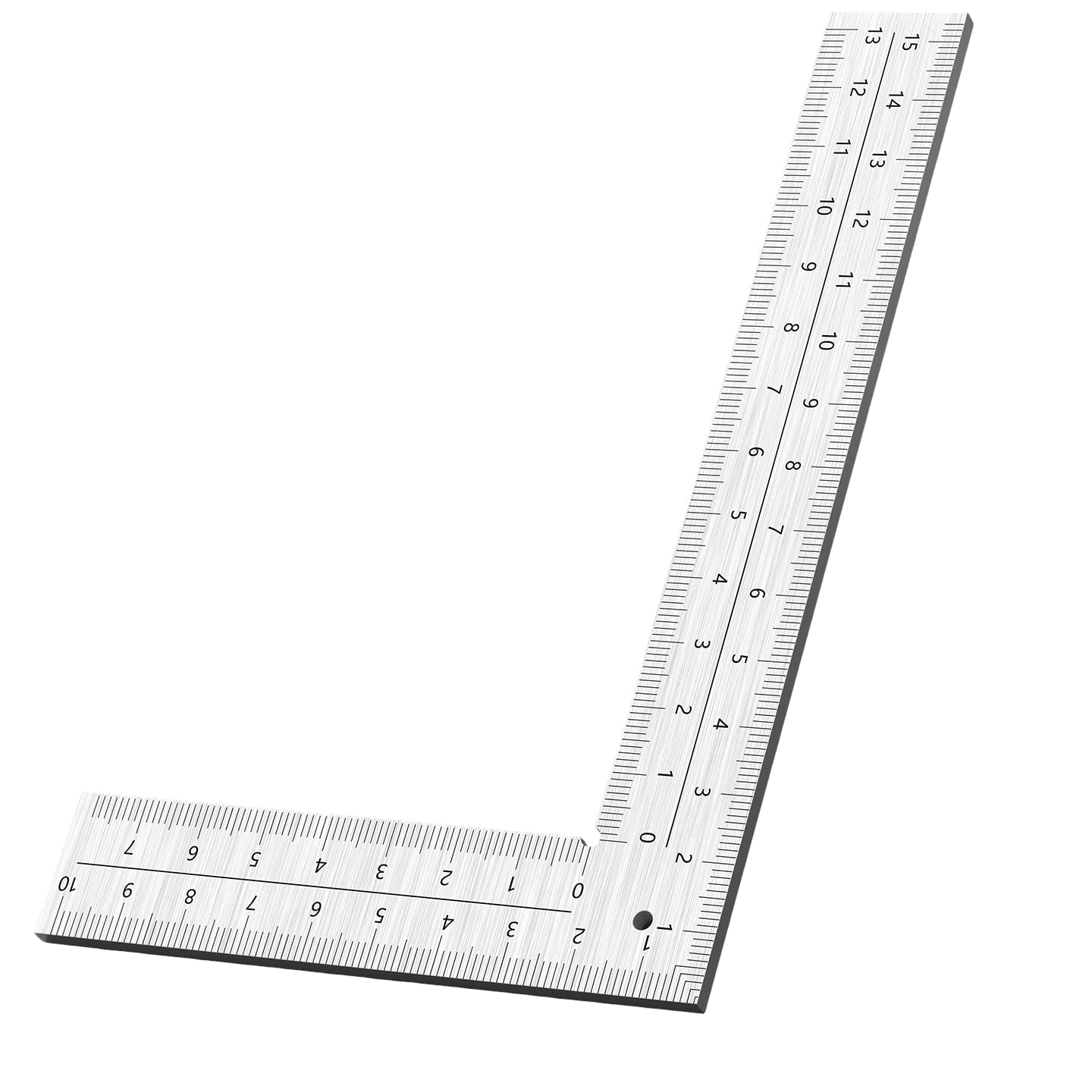 How To Measure With Ruler Carpentry Measuring Square Stainless Steel L Ruler with Etched Scale ...