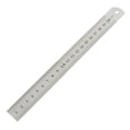 thumbnail image 1 of Carpentry Stainless Metal 20cm 8" Dual Side Straight Ruler Measurement Tool, 1 of 1