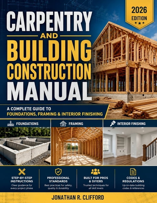 Carpentry Study Guide Carpentry and Building Construction Manual: A Complete Guide to ...