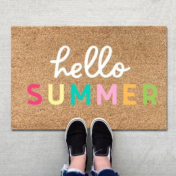 Carpet,1PCS Summer Floor Mats Holiday Mats Welcome Door Mats Polyester Door Mat Beach Non Slip Floor Mat