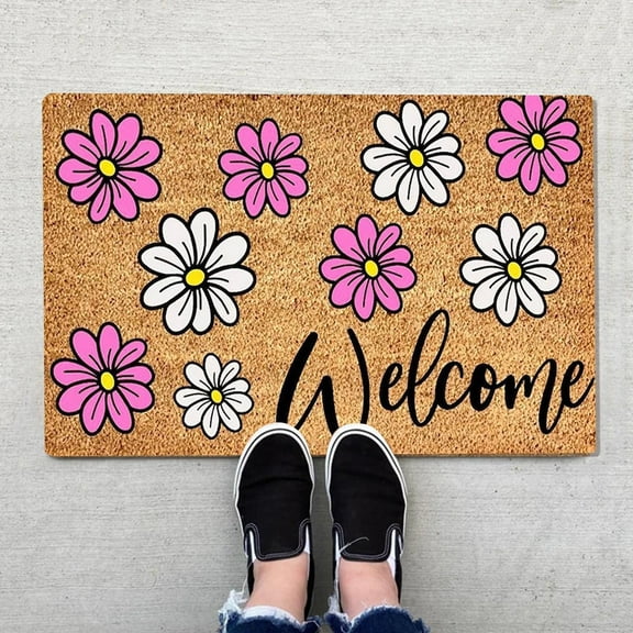 Carpet,1PCS Summer Floor Mats Holiday Mats Welcome Door Mats Polyester Door Mat Beach Non Slip Floor Mat