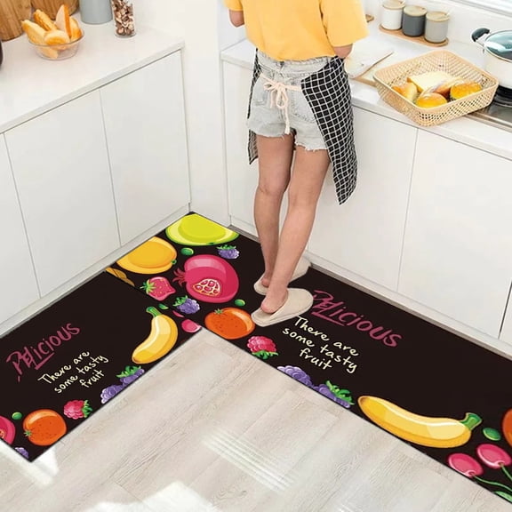 Carpet,2PCS Not Slip Super Absorbent Ktichen Rug Mat For Kitchen Dining Room Washable Runner Rugs