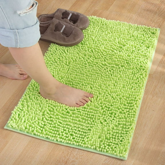 Carpet Absorbent Mat Bathroom Entrance Mat Bedroom Bathroom Bathroom Non-Slip Mat Home Green 30X50Cm - Office&Craft&Stationery, Other Mixed Materials One Size