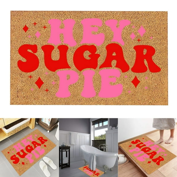 Carpet,Alentine's Day Floor Mats Holiday Mats Welcome Door Mats Polyester Door Mats