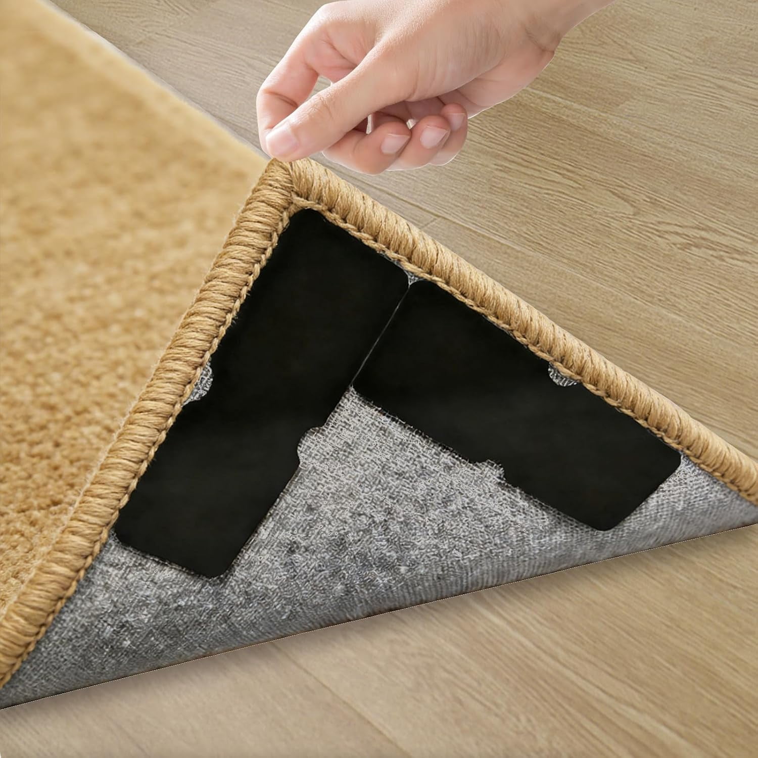 Carpet Anti-Slip Clips, Suitable for Tile, Laminate Flooring, and Solid ...