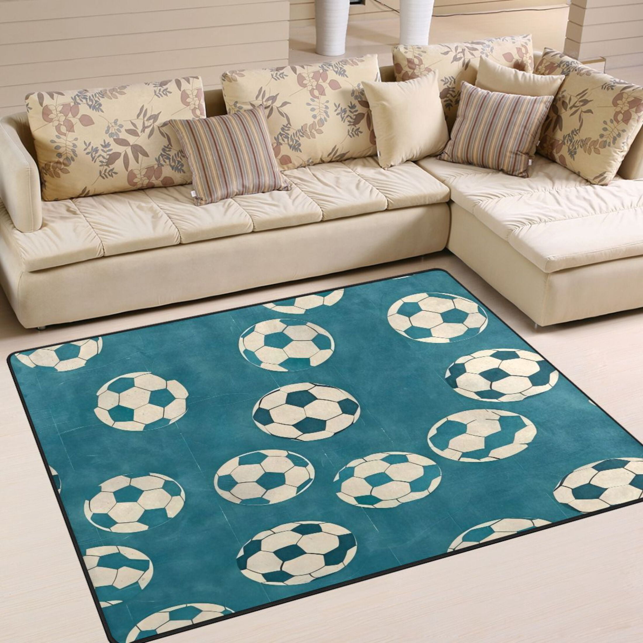 Carpet Area Rugs 63x48 Inch Living Room Carpet Living Room Floor Mat Bedroom Carpet Bedroom ...