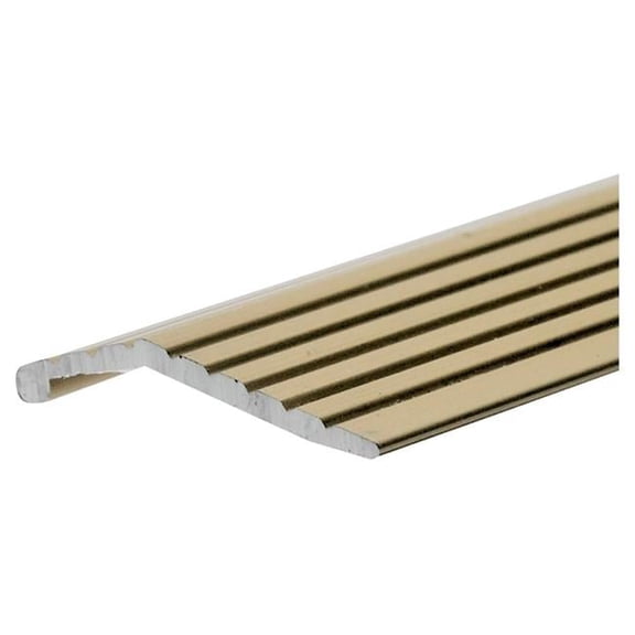 Carpet Bar 1.25 x 36 in. Fltd Gld with Teeth
